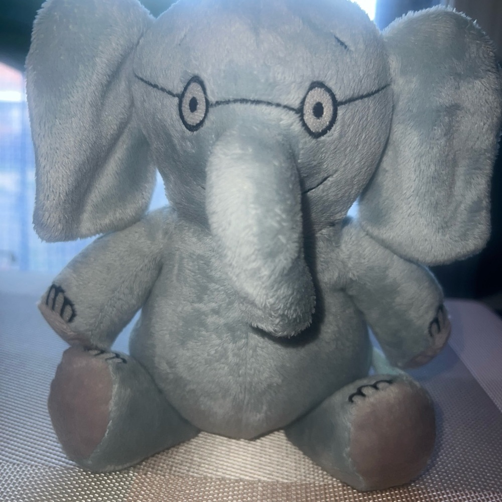 Gray Plush Elephant Toy